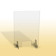 Ochranná přepážka / clona na stůl, 65 x 90 cm, vysoký otvor