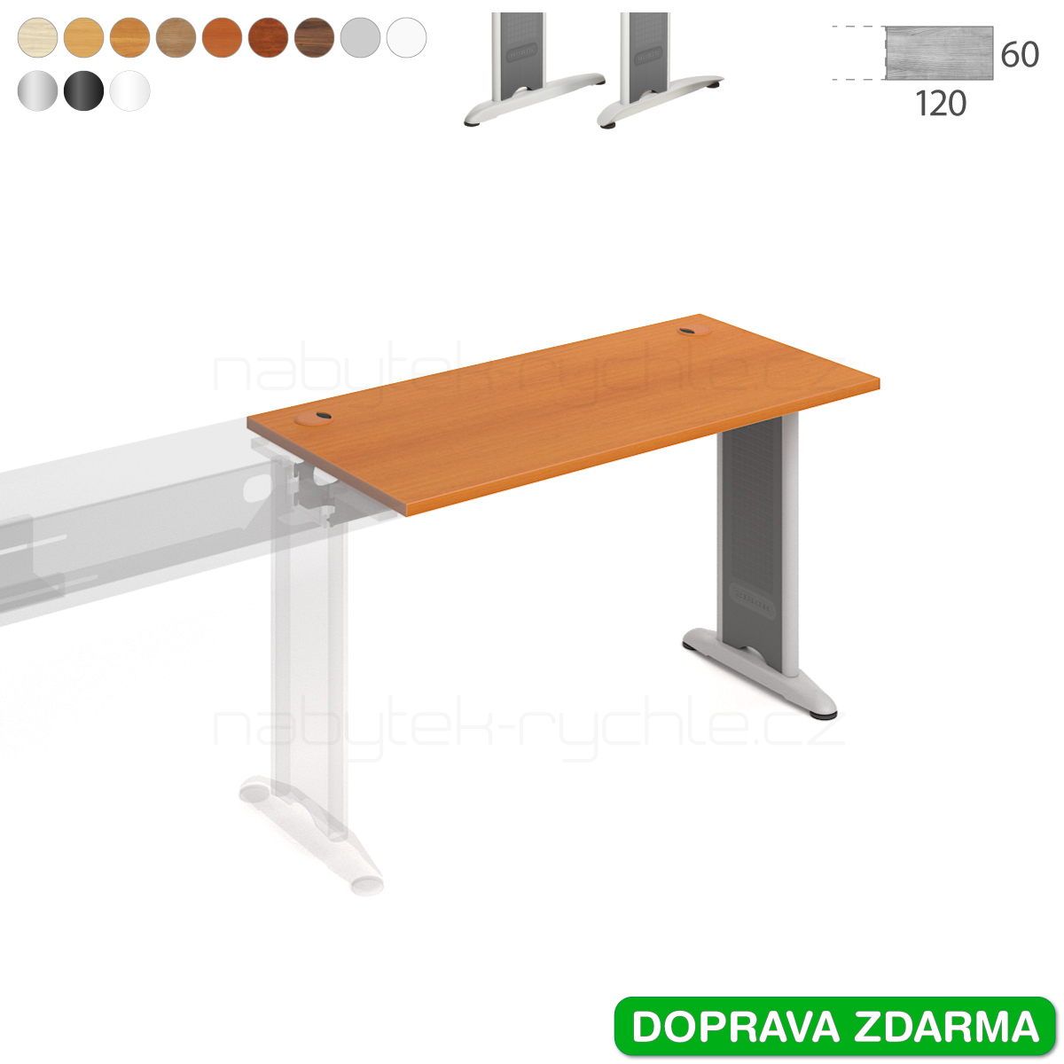 FE 1200 R Hobis Flex - Stůl 120 x 60 navazující