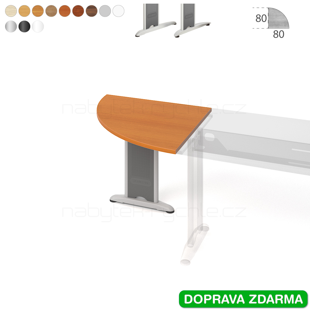 FP 901 P Hobis Flex - Stůl přídavný 80 x 80 (90°)