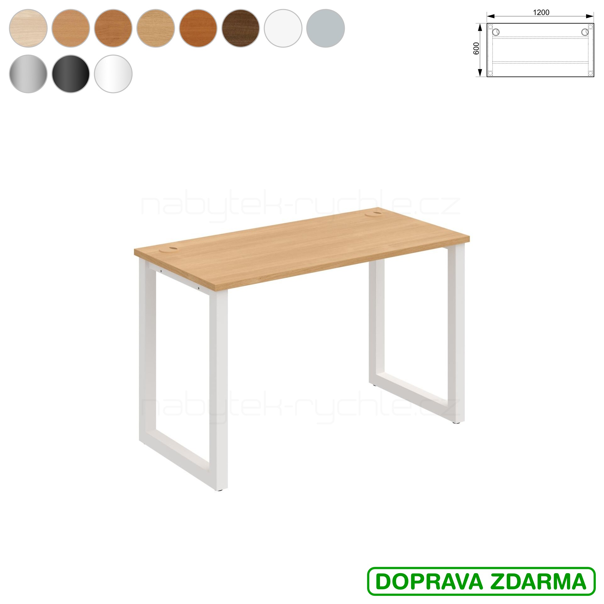 UE O 1200 Hobis UNI - Stůl pracovní 120 x 60