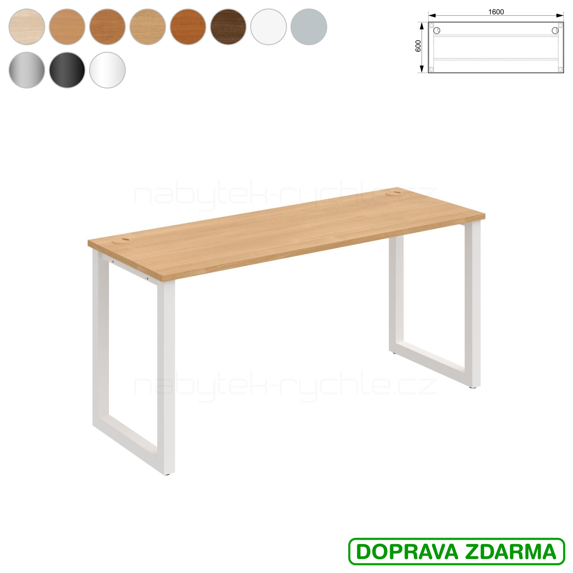 UE O 1600 Hobis UNI - Stůl pracovní 160 x 60