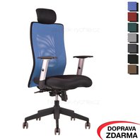 Židle Calypso XL SP4 Modrá - Podhlavník pevný