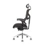 Židle Merope s podhlavníkem černá - Boční pohled