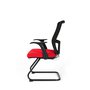 Židle Themis Meeting červená - Boční pohled