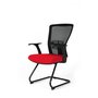 Židle Themis Meeting červená - Čelní boční pohled