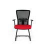 Židle Themis Meeting červená - Čelní pohled
