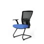 Židle Themis Meeting modrá - Čelní boční pohled