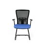 Židle Themis Meeting modrá - Čelní pohled
