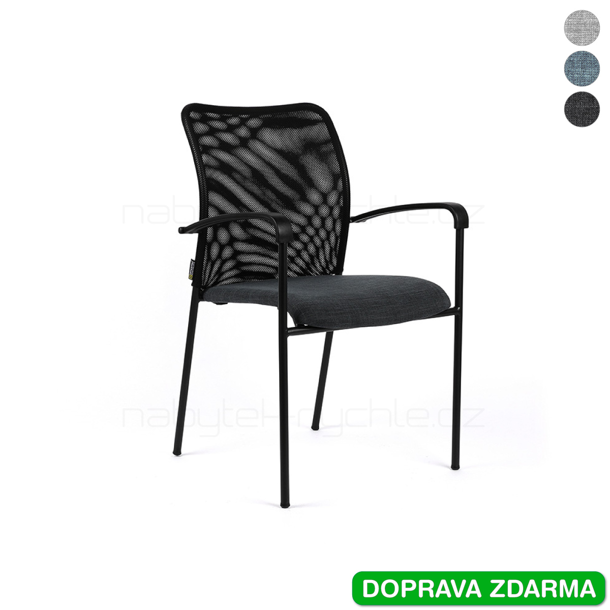 Konferenční židle Triton Black SL antracit