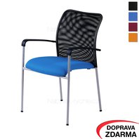Židle s područkami Triton NET modrá